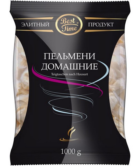 BEST TIME Pelmeni nach Hausart/Schweinefleisch 1kg TG - Пельмени Домашние 1кг BEST TIME замор.