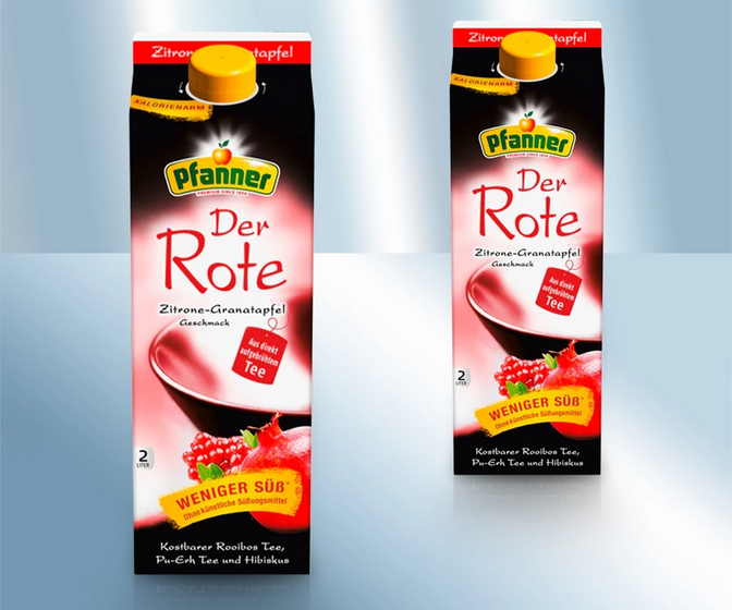 "The Red" tea drink with lemon-pomegranate flavour, 2000ml/Напиток чайный со вкусом лимона и граната, 2000мл