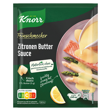 Knorr Feinschmecker Zitronen Buttersauce - 52 g Beutel