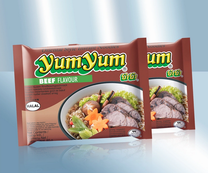 Instant noodles Yum Yum, beef, 60g/Лапша быстрого приготовления Yum Yum с говядиной, 60g