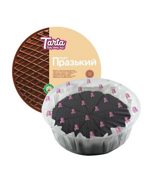 Tarta Torte Prazhskij 850g geschnit. TG - Торт Прага бисквитный 850 г Tarta замор. 