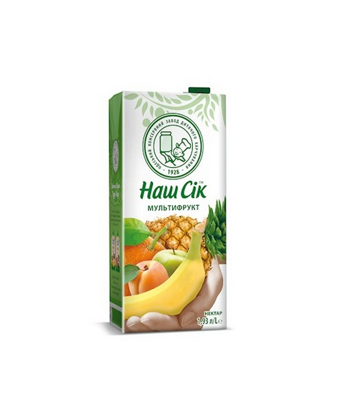Nasch Sok Nektar Multifrukt 1,93l T-Pak - Нектар Мультифрукт1,93л Т-пак Nasch Sok