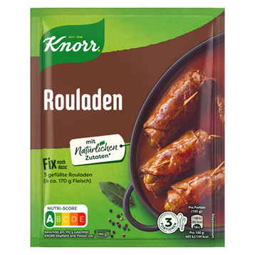 Knorr Fix, Gewürzmischung für Rouladen instant - 31 g Beutel