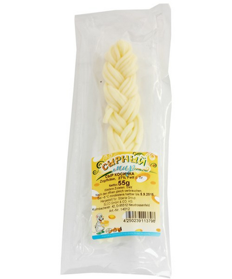 Zopfkaese Natur 27%Fett i.Tr. 55g - Сыр Косичка натур 27% жирн.55гр 