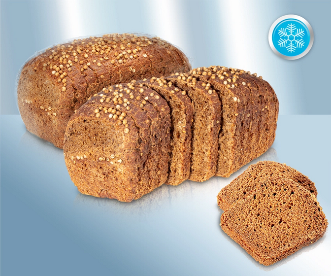 Mixed wheat bread, cut, quick-frozen, 400g/Хлеб пшенично-ржаной "Бородинский", нарезной, замороженный, 400г