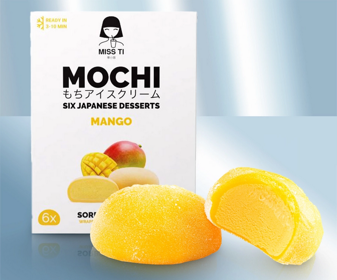 Dessert "Mochi" with mango flavour, 210g/Десерт "Моти" со вкусом манго, 210г