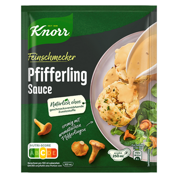 Knorr Feinschmecker Pfifferling Sauce - 1 x 40 g Beutel