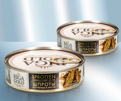 Smoked sprats in oil, 160g/Шпроты копченые в масле, 160г