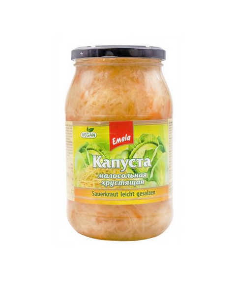Emelja Weisskraut Malosolnaja 900ml Ulan - Капуста малосол.хрустящая 900мл Emelja