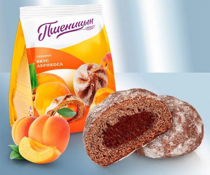 Gingerbread with aprikot flavored, 200g/Пряники со вкусом абрикоса, 200г