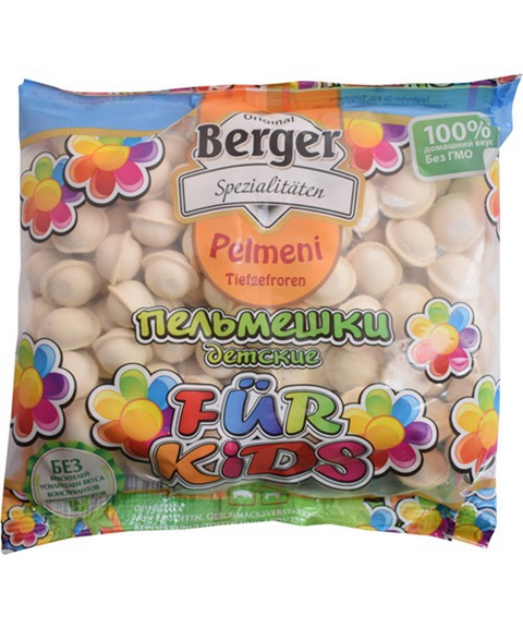 BERGER Pelmeni fuer Kids/Schwein-Rindfl.400g TG - Пельмени для детей 400г BERGER замор.