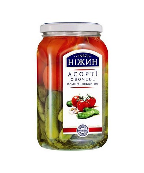 Nezhin Gemuese Mix po-nezhynski 920g 1/12 - Ассорти овощное по- нежински N1 920г 1/12