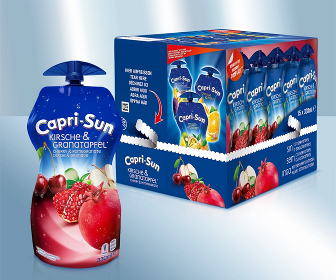 Drink "Capri-Sun", Cherry pomegranate, 330ml/Напиток "Capri-Sun", Вишня-гранат, 330мл