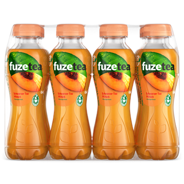 Fuze Tea Schwarzer Tee Pfirsich PET - 12 x 0,40 l Flaschen