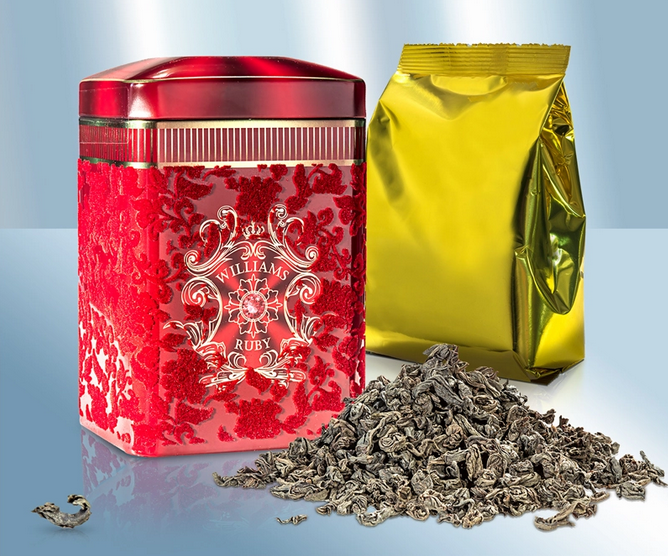 Ceylon black tea Williams Ruby, loose, 150g/Подарочный чёрный чай Вильемс Рубин, рассыпной (крупнолистовой), 150g