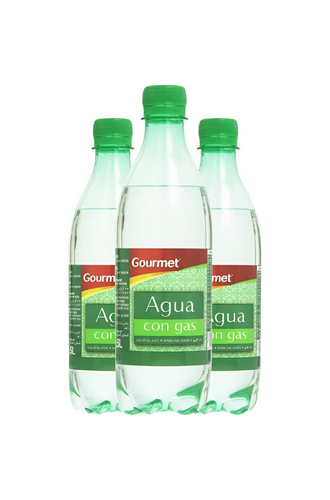Agua Gourmet con gas, 0.5L