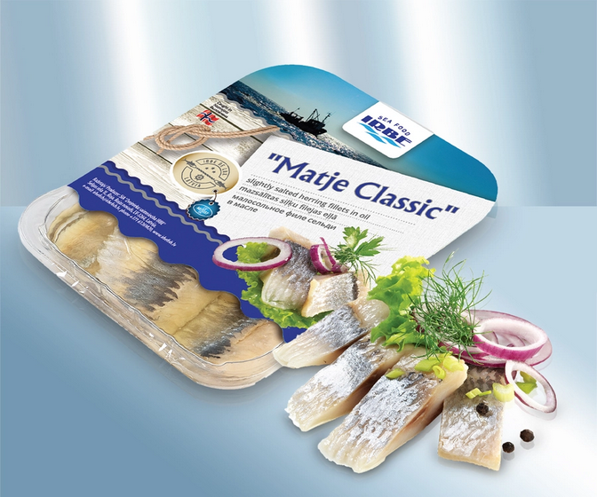 Herring fillet pieces "Matje Classic", in oil, 450g/Кусочки филе сельди "Matje Classic", в масле, 450г