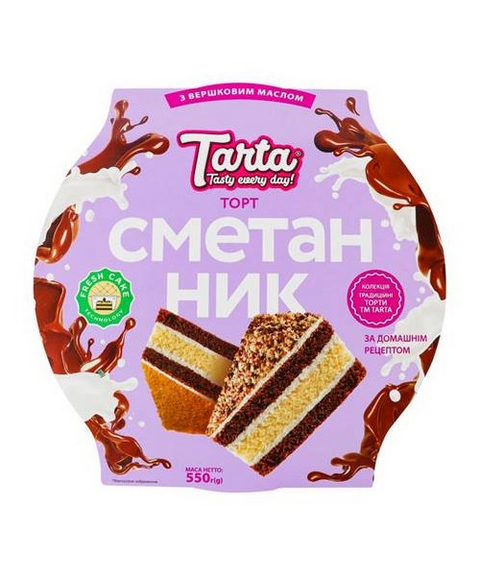Tarta Torte Smetannik 450g TG - Торт Сметанник 450г Tarta замор. 