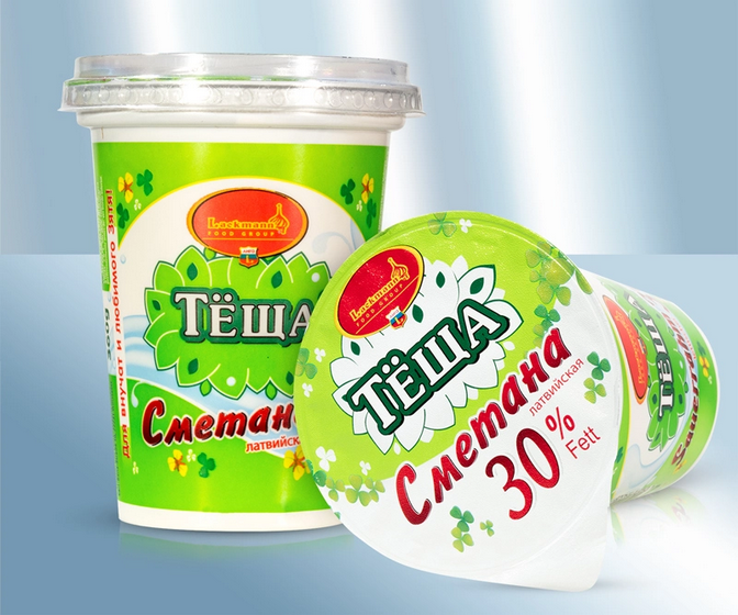 Sour cream 30% fat, 360g/Сметана Тёща 30% жирность (Латвия), 360g