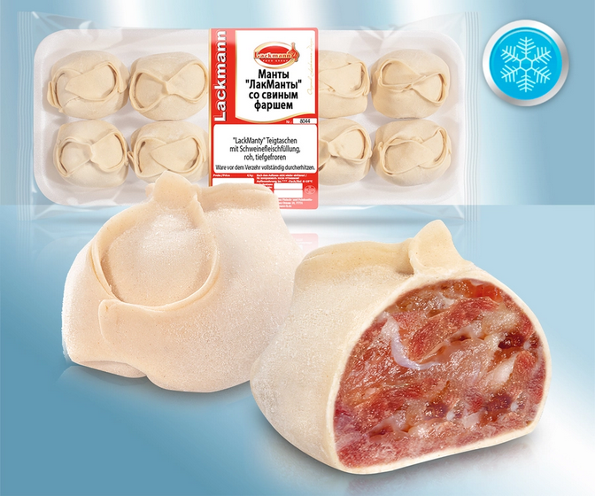 Dumplings LackManty (ground pork), frozen, ~860g/Манты ЛакМанты со свиным фаршем, ~860g