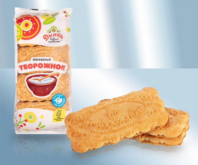 Cookies with quark flavour, 260g/Печенье ДЫМКА "Творожное", 260г