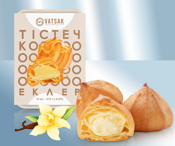 Cake "Eclair" 210g/Пирожные "Eclair" 210г