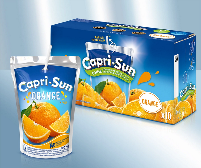 Drink "Capri-Sun", Orange, 200ml/Напиток "Capri-Sun", апельсин, 200мл