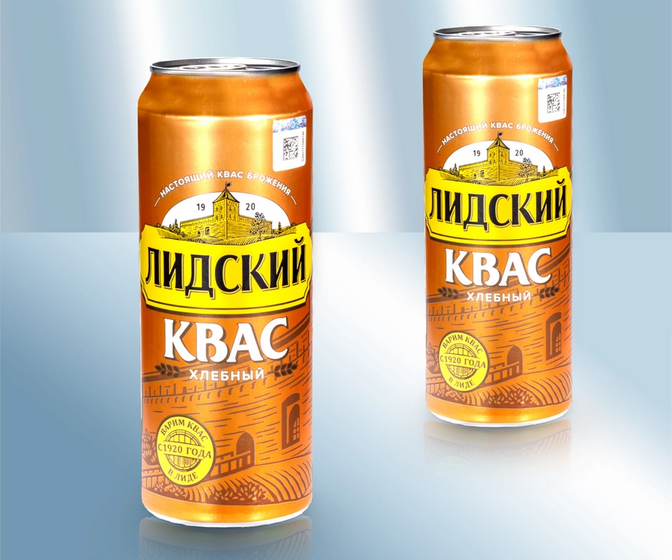 Malt drink partially fermented, 450ml/Квас "Лидский Хлебный", 450мл