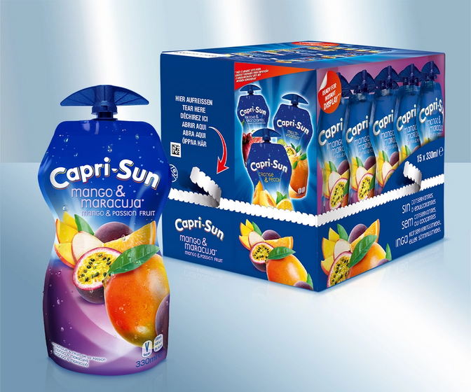 Drink "Capri-Sun", Mango passion fruit, 330ml/Напиток "Capri-Sun", Манго, маракуйя, 330мл