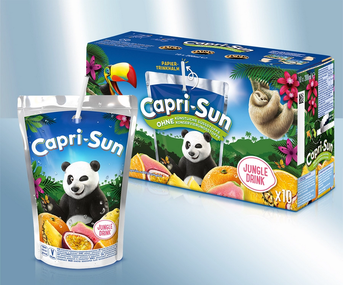Drink "Capri-Sun", Jungle drink, 200ml/Напиток "Capri-Sun", джунгли, 200мл