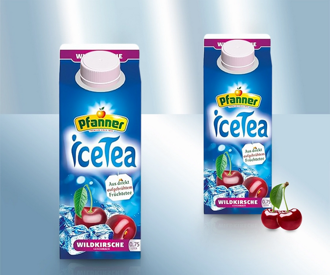 Black tea drink with cherry flavour, 750ml/Напиток чайный, черный со вкусом лесной вишни, 750мл