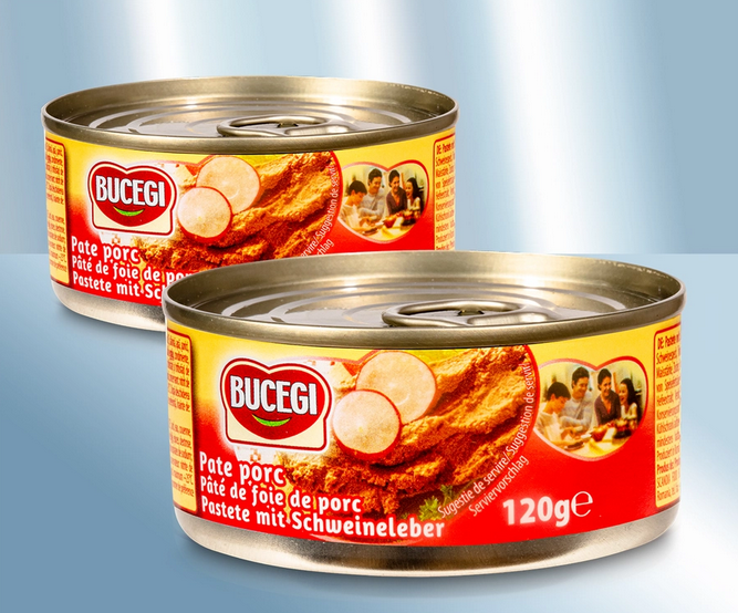Pork liver pate Bucegi, 120g/Паштет свиной с печенью, 120g