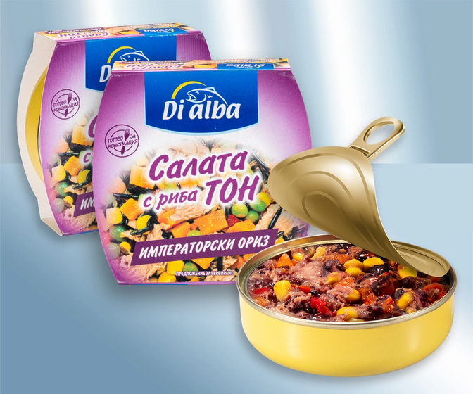 Salad with tuna fish and vegetables, 160g/Салат с тунцом и овощами, 160г