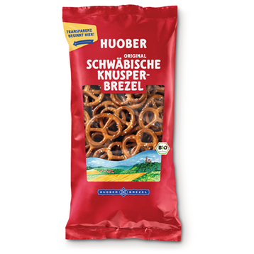 Huober Bio Schwäbische Knusperbrezel Original Laugengebäck 175 g Packung