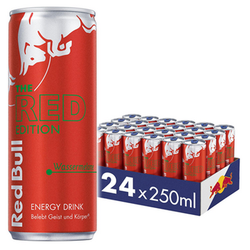 Red Bull Energy Drink Red Edition Wassermelone Einweg - 24 x 250 ml Tray