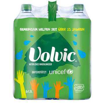 Volvic Natürliches Mineralwasser Naturell 6 x 1,5 l Flaschen