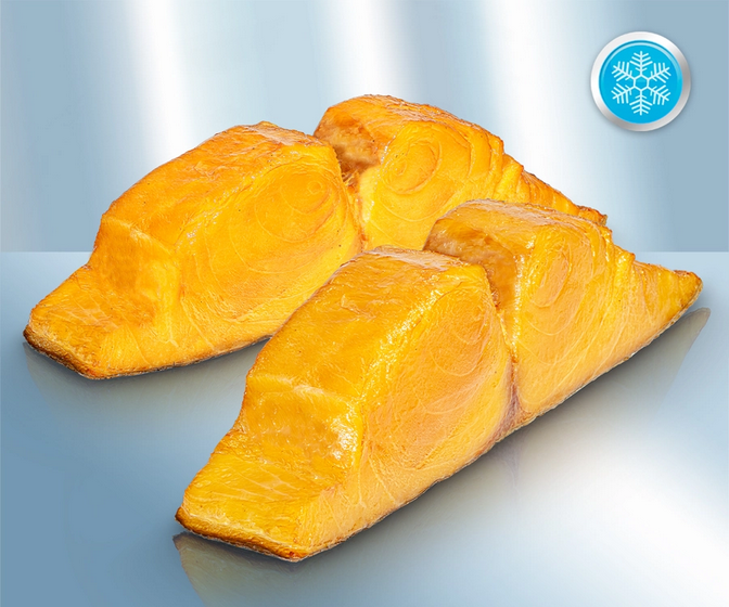 Escolar filet with skin, cold-smoked, frozen, ca. 4000g/Филе масляной рыбы, с кожей, холодного копчения, замороженное, ca. 4000г 