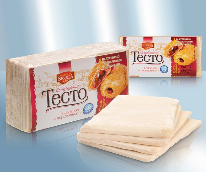 Puff pastry slices, 800g/Тесто слоёное порционное, 800г
