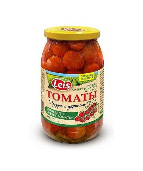 Leis Tomaten Cherry mit Dill 900ml - Томаты Черри с укропом 900 мл Leis