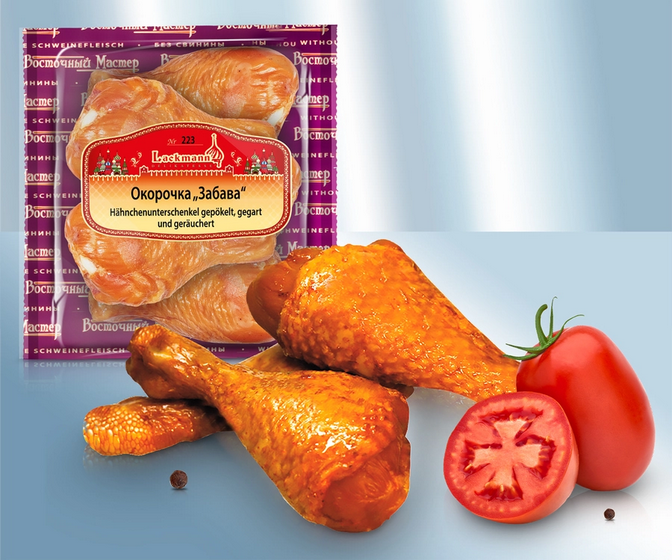 Chicken legs "Okorochka Sabawa", smoked, ~460g/Окорочка Забава, ~460g