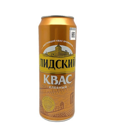 Kwas Lidskij Hlebnij 0,45L Dose NUR AUSLAND - Квас Лидский хлебый 0,45 л ЗАГРАНИЦА