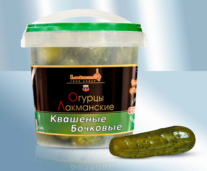 Pickled cucumbers 1100ml, 1,1kg/Огурцы квашеные бочковые 1100мл, 1,1kg