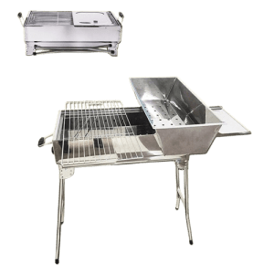 Mangal Stainless Steel BBQ Grill Stand Grill with Grill Grate PRESIDENT